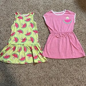 BNWOT super soft girl’s 4T Cocomelon summer dress set w/JJ & watermelon graphics